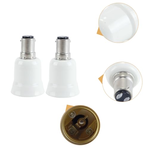 B15 to E27 Converter Adapter, B15 B15D to E27 Lamp Holder Converter Lamp Holder for Light Bulb, Pack of 3