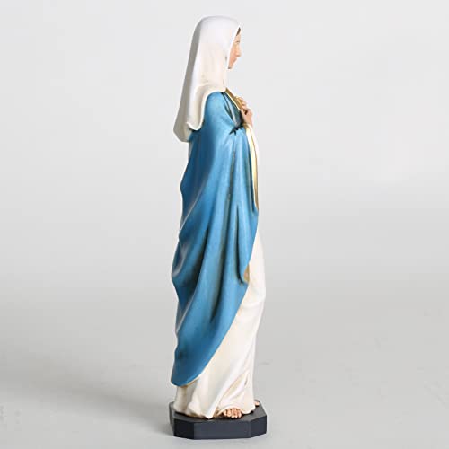 BC Catholic Immaculate Heart of Mary Statue 10" H Virgin Mary Sculpture Full Color 10 inches H