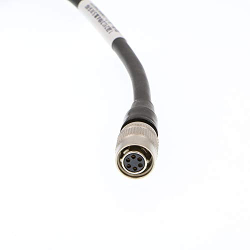 Uonecn Industrial Camera Power Trigger IO Signal Cable Hirose 6 Pin Female Plug to Open for Basler AVT GIGE Sony CCD Industrial Camera