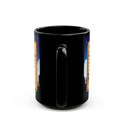 Creator's Cove Stardew Valley Game Tea Mug Drink Black Coffee Cup, Gift for Video Game Lover Farm Adventure Gaming For Family Friends 15 Ounces