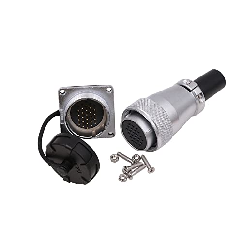 WEIPU WS28 Aviation Wire Panel Power Cable Chassis Metal Connector Male Female Plug Socket Outdoor Car Electrical Industrial Signal Connector (TQ+Z 1 Female Plug & 1 Male Socket, 24pin)…