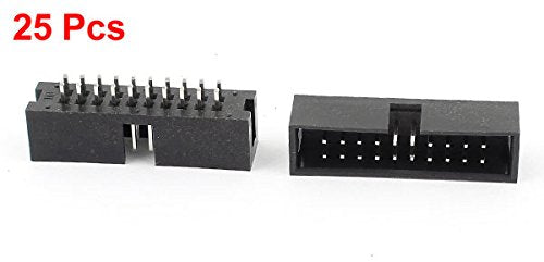 [Australia - AusPower] - uxcell a14112600ux0302 2 2.54mm 210 20Pin Box Header IDC Socket Straight Male Connector (Pack of 25) 