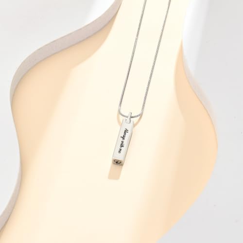 Cremation Jewelry Rose Cross Urn Necklace for Human Ashes Always with Me Memorial Ashes Keepsake Pendant for Women Men Rose Gold