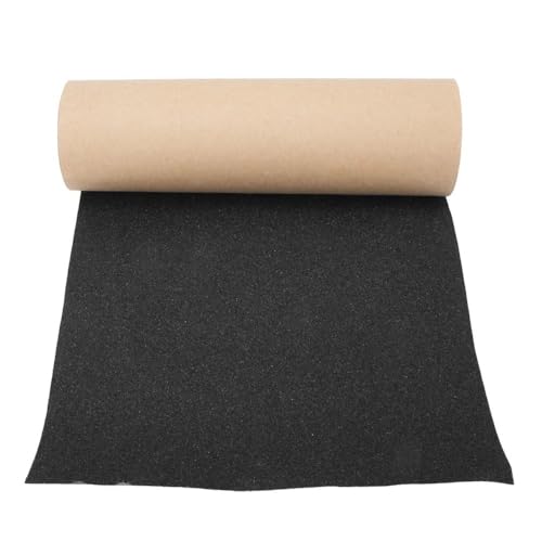 31.89" x 8.27"Scooter Grip Tape, Black Skateboard Grip Tape Water Proof Anti-Slip Longboard Griptape Sandpaper for Skateboards and Scooters Parts(Black)