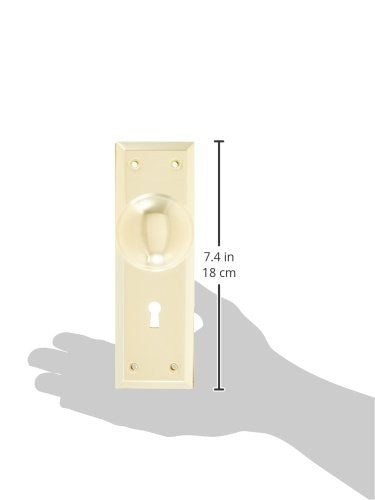 Ultra Security 44609 Old Time Mortise Lock with Skeleton Key, Brass-Plated Finish, Replaces Most Mortise Interior Locks from the Early 1900’s
