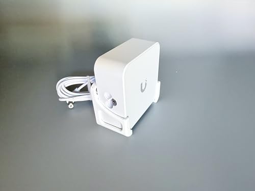 Power Supply Holder for Ubiquiti UniFi Cloud Gateway Fiber (UCG-Fiber/UXG-Fiber) - Wall Mount & Table Base Includes Fixings Holder power supply