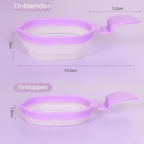 Urine Cup Pack of 2 Collapsible Sample Cups Reusable Sample Container for Pregnancy Ovulation Test 50ml