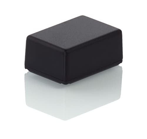 ABS plastic housing with lid, multi-purpose housing, module housing. black T1: 40 X 28 X 18 mm