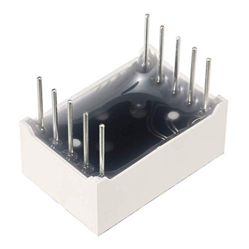 10 Pieces 0.56 Inch 7-Segment LED Display - 1 Digit, Red, 10-Pin Common Sode Anode, Digital Display for Arduino, Microcontroller, DIY Electronics Projects