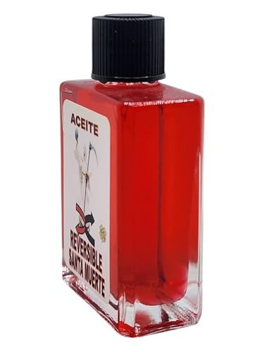 Holy Death x Reversible Oil (Santa Muerte X Reversible Aceite) Spiritual Anointing Oil by CASA ESOTERICA MAGICK SPACE-0.5 FL OZ (1 Pack) 1