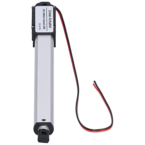 Mini Linear Actuator 12V, 100mm Stroke Electric Actuator with Internal Limit Switch for Industrial Automation and