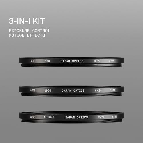 Gobe 46mm ND8, ND64, ND1000 Lens Filter Kit