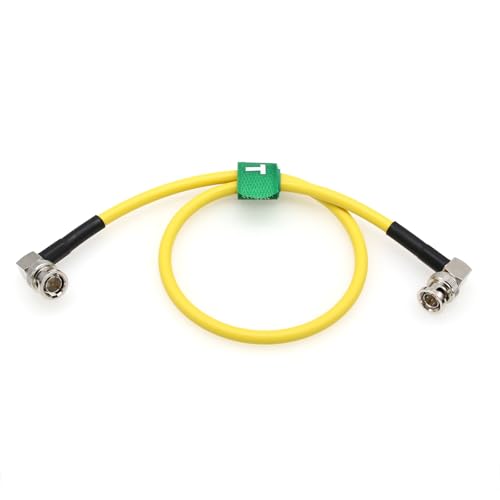 4K 12G SDI BNC Video Coaxial Cable for RED Komodo Komodo-X V-Raptor XL DSMC2 Camera Ninja V Shogun SmallHD Portkeys Feelworld Monitor Teradek, Yellow Canare 80cm