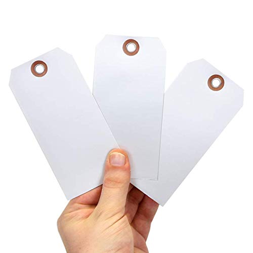 SmartSign Debossable Dead-Soft Aluminum Indentable Blank Write-On Marking Tags | 2.375" x 4.875", Pack of 100 2.375" x 4.875" No Attachment - Pack of 100