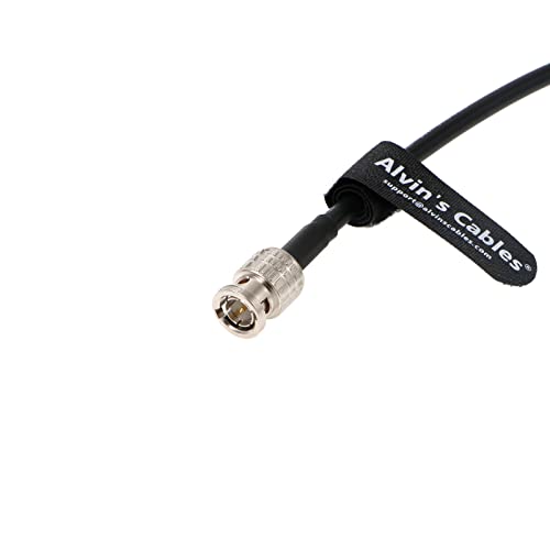 Alvin's Cables 12G HD SDI Coaxial Cable Micro-BNC Male High-Density BNC to BNC Male for Blackmagic Video Assist 75 Ohm straight micro bnc