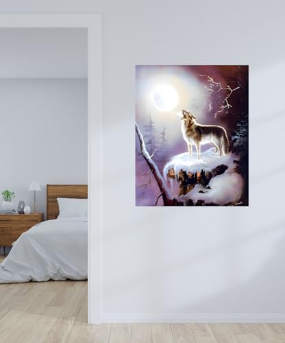 Impact Posters Gallery Warrior's Wolf Song Native American Wall Decor Art Print Poster Picture (16x20)