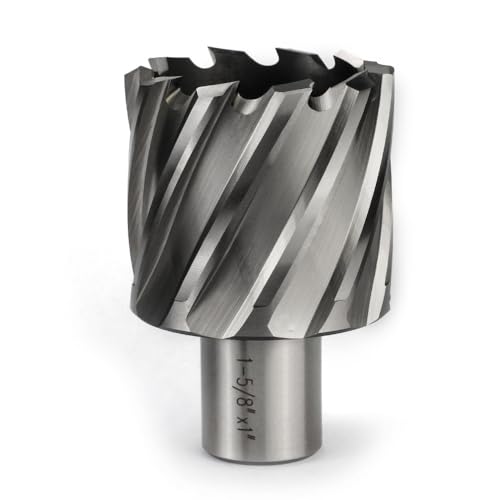JESTUOUS 1-5/8 inch annular cutter with 3/4-inch Weldon shank and 1-inch cutting depth