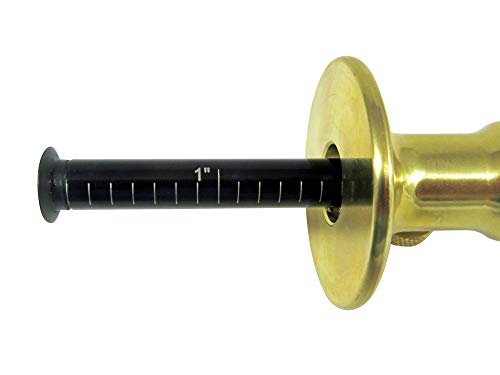 Taytools 465494 wheel marking depth gauge with solid brass head, hardened beam, and steel cutting wheel