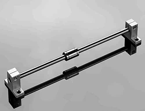 HiPicco Linear Ball Bearings, LM10UU 10mm Linear Motion Bushing Double Side Rubber Sealed Rod Liner Shaft Parts for CNC Machine 3D Printer 12 Pack