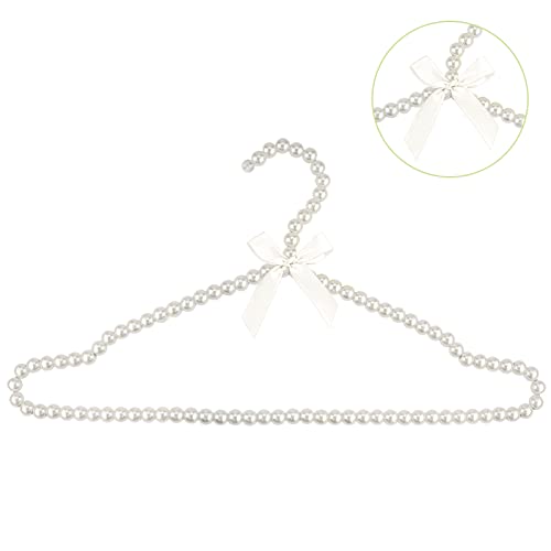 Adorila Pearl Hangers 16in for Wedding Dress Bridal Gown, 5-Pack White