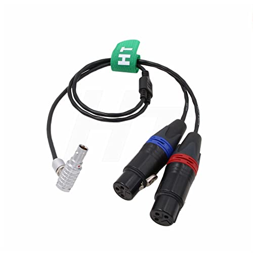 Audio Cable for ARRI Alexa 35 Mini LF Camera Sound Devices 633 6 Pin to 2-Channel XLR 3-pin Female 60cm two-channel XLR