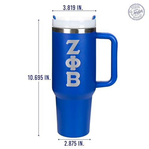 BBGreek Zeta Phi Beta Sorority Paraphernalia - 40 oz Tumbler 40 Ounces zeta-greek-letters