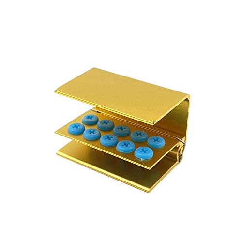 [Australia - AusPower] - 3pcs 10 Holes Dental Burs Holder Block Case with Silicone Dental Autoclavable Burs Holder 