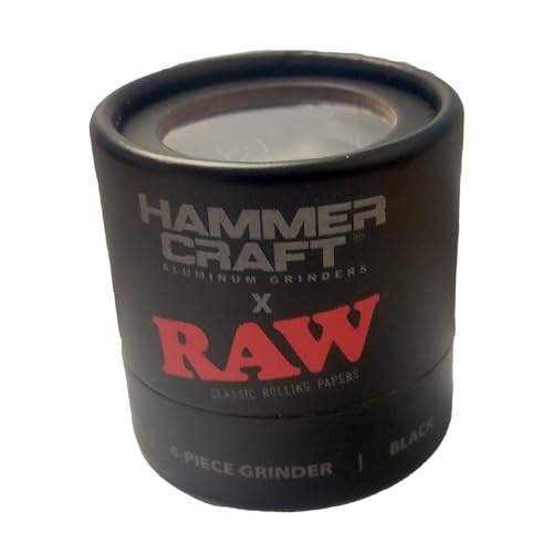 RAW x Hammercraft 4-Piece Black Grinder Small
