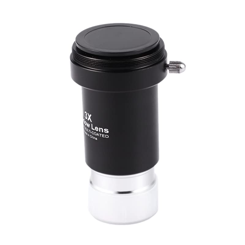 [Australia - AusPower] - Barlow Lens 3X, 1.25 Inch Fully Multi-Coated Metal Barlow Lens with M42 Thread Camera Connect Interface for Telescope Eyepiece 