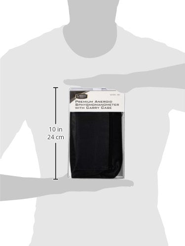 [Australia - AusPower] - Prestige Medical - 882-TH-BLK Premium Extra Large Adult Aneroid Sphygmomanometer, Black Thigh Size 