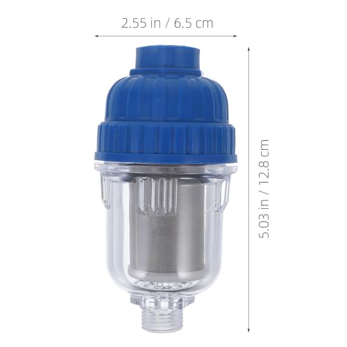 Abaodam Tap Sediment Filter Pre-Filter Water Filter | Transparent sediment water filter for washing machine and bathroom, limescale filter accessory with ABS housing, 1 piece