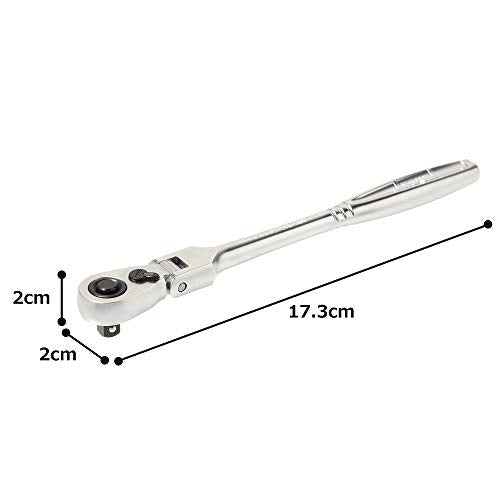 TONE RH2FHL long flex head ratchet handle, 1/4-inch drive socket hold type wrench