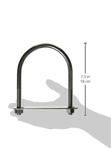 [Australia - AusPower] - National Hardware N347-831 2190BC U Bolt in Zinc plated,1/2" x 4-1/2" x 7" 1/2" x 4-1/2" x 7" 