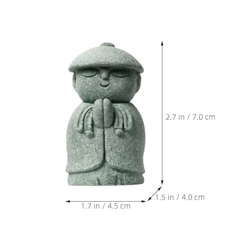 CLISPEED Small Buddha Statue Indoor Outdoor Zen Buddha Garden Ornament Spiritual Home Decor Figurine Sculpture 1.8 Inch