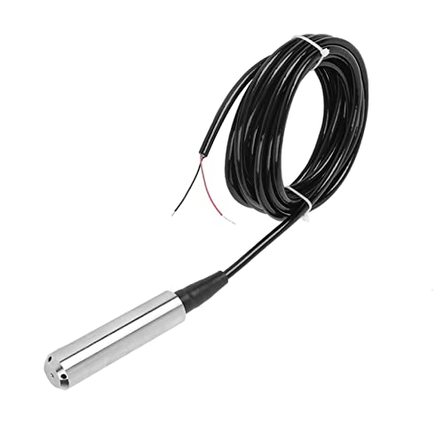 High Precision Level Transmitter, 4-20MA Output, Waterproof IP68 Protection, Shockproof Design, Water Level Sensor for Water Measurement (Measuring Range 0-1 Metre) Measuring Range: 0-1 Metre