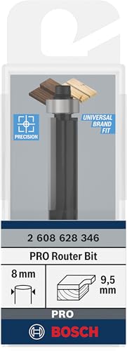 Bosch 2 608 628 346 Roman Ogee Bit 8 mm, R1 9.5 mm, Working Length 25.4 mm Total Length 68 mm L 25,4 mm 8 mm shaft