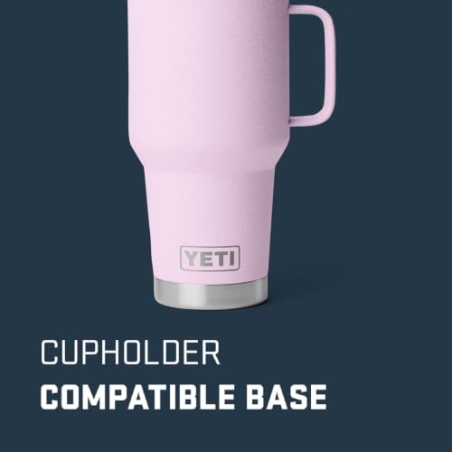 YETI Rambler 30 oz Travel Mug, Stainless Steel, Vacuum Insulated with Stronghold Lid Cherry Blossom