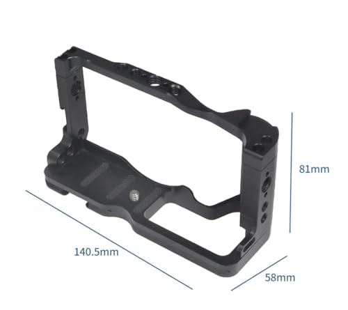 CNC M6 Mark2 Camera Cage Form-Fitting Rig with Cold Shoe Mount Compatible with Canon EOS M6 Mark II Stabilizer