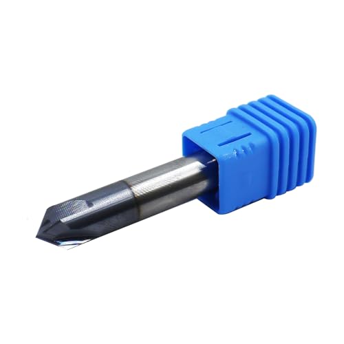 Generic 3/8-inch solid carbide double-end chamfer mill with four flutes and cutting edges at both ends