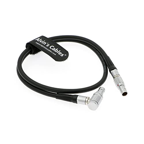 Alvin’s Cables Teradek RT Motor Cable for Teradek MDR.X Receiver | MOTR.X Motor| MK3.1 Motor Straight to Right Angle 4 Pin Male Power Control Cable 60cm|24inches