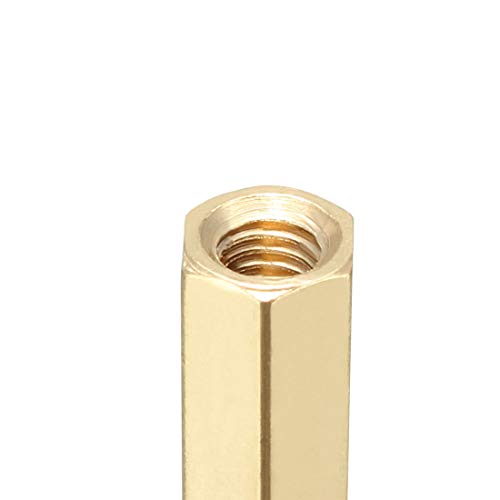 uxcell 100-piece brass M3 female thread hex standoff spacers, 5x25mm PCB pillars