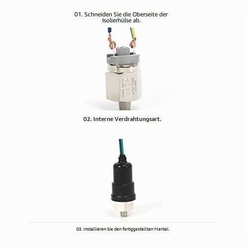 QPM10-NO/NC Pressure Switch, 1/4" Normally Open Push Switch, Membrane Pressure Switch, 0.1-1MPa, Stainless Steel