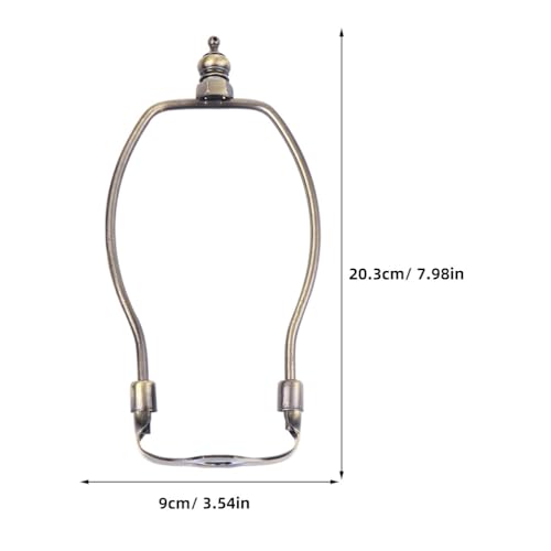 2 x Lighting Accessories Lamp Harps and Adapter Lamp Making Set Holder for Lamp Harp Holder Lampshade Base Alloy Coating Horn Frame Adjustable