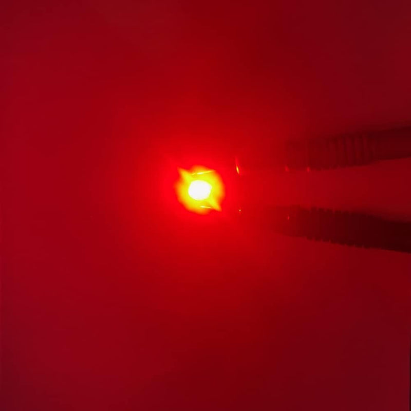 High Power LED Chip 1 Watt Super Bright Intensity SMD Light Emitter Components Diode Lamp Lamp Beads Chip DIY Lights for Floodlight Headlight Red 620-630 nm Pack of 100