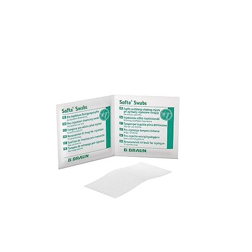 B Braun Alcohol Pads, Pack of 1 (1 x 100 Pieces) 100 pieces (pack of 1)