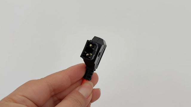 D Tap to Hirose 4 Pin Male Power Cable, Compatible with for Sound Devices 688/633, MixPre-10 II, Zoom F8/F4/F8N, SmallHD AC7/DP7, V-Mount & Gold Mount Battery Compatible Orange