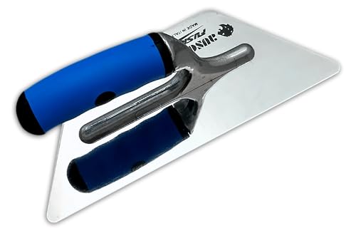 DUE BUOI Ausonia Fusion stainless steel trapezoidal finishing trowel for Venetian stucco and microcement