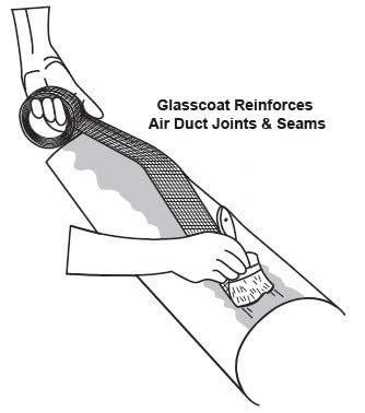 RCD Corporation Glasscoat® Adhesive-Backed Fiberglass Mesh 3" X 180'