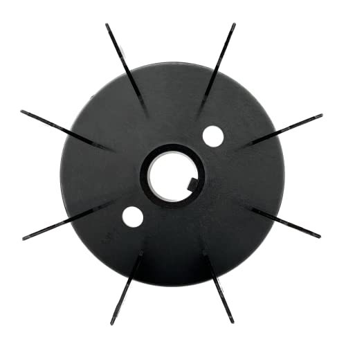 Fan Blade for Electric Motor 25 mm / 148 mm H 37 mm with Wedge Plastic Motor Blade Fan Blade Accessories Air Compressor Plastic Fan Blade Fan Blade Made of Nylon 25mm / 148mm