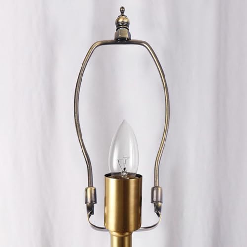 2 x Lighting Accessories Lamp Harps and Adapter Lamp Making Set Holder for Lamp Harp Holder Lampshade Base Alloy Coating Horn Frame Adjustable